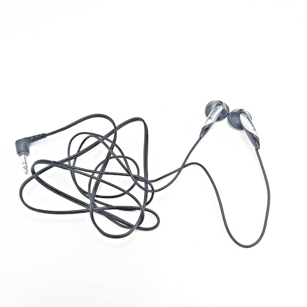 Vintage Sony MDR-E818 LP Fontopia Earbuds - Classic Black - Tested & Working